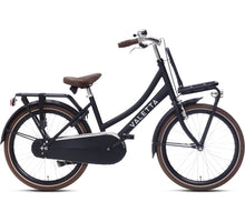 Nogan Cargo Transportfiets 22 inch Meisjesfiets Mat Zwart
