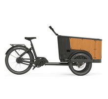 Cangoo Buckle Up Elektrische Bakfiets Mat Zwart Naturel