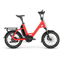 QiO EINSx P-E Compacte Elektrische Fiets 20 inch Imola Red Matt