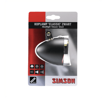 Simson Batterij koplamp Classic zwart
