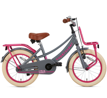 Supersuper Lola Meisjesfiets 16 inch Grijs Roze