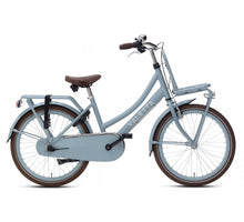 Nogan Cargo Transportfiets 22 inch Meisjesfiets Mat Blauw
