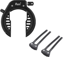Ringslot AXA Ren 2 Zwart + Flex Mount Bevestigingset Zwart
