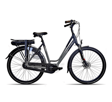 Avalon E-Max N7 Elektrische Stadsfiets 28 inch 54 cm Grijs Groen Mat Zwart