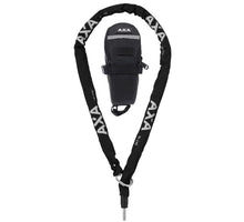 AXA RLC Plus 140 cm 5.5 mm Insteekketting Zwart Met Zadeltas