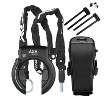 Axa Defender Ringslot ART2 + AXA XLC 120 cm Insteekketting + AXA Zadeltas + Falkx Flex Mount