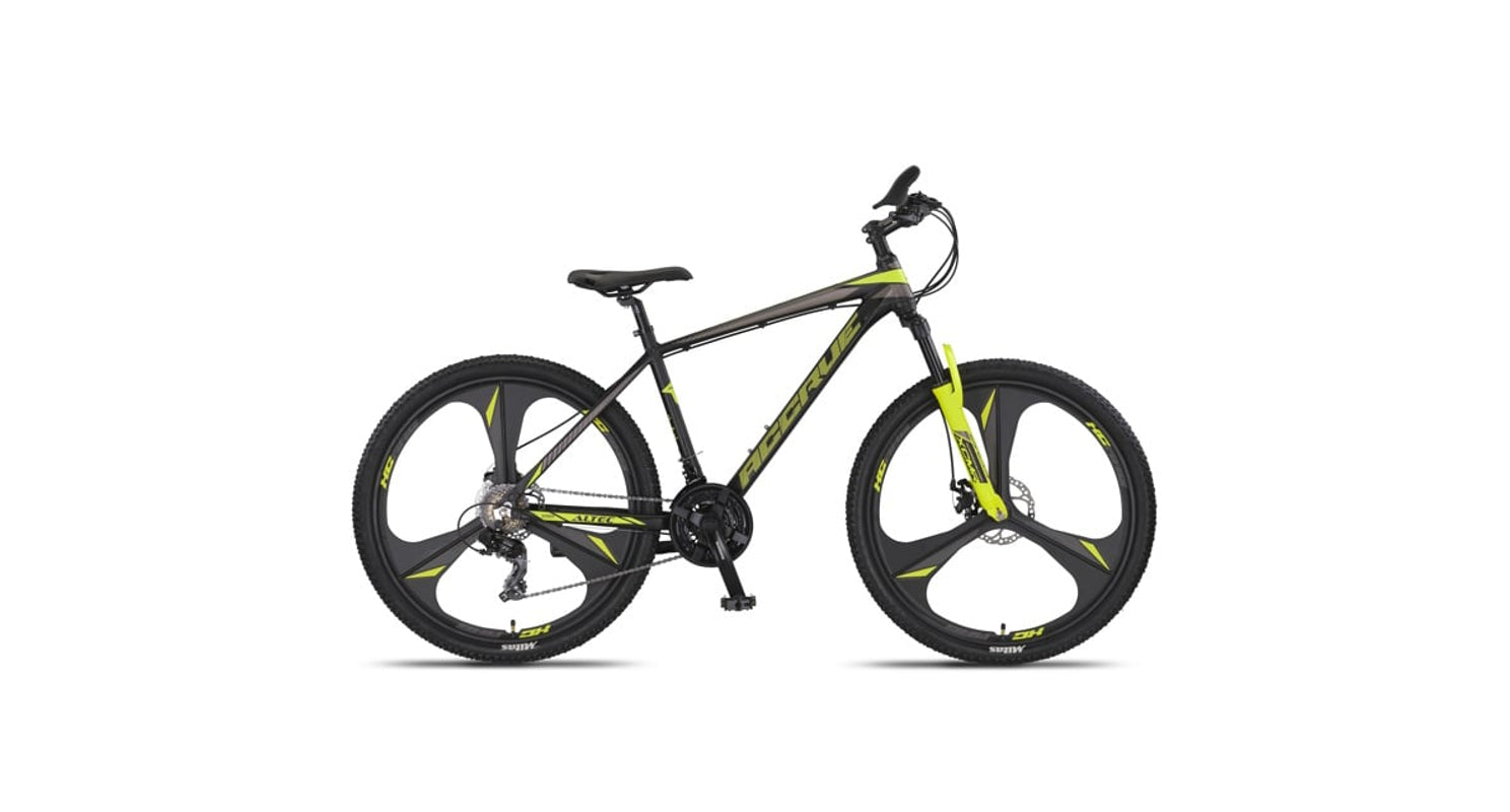 altec mountainbike Altec Accrue 2D MTB 21 Speed 27,5 inch 45 cm Black Yellow