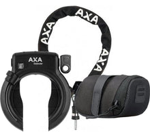 AXA Defender ART2 fietsslot 100cm AXA insteekketting set met opbergtas - zadeltas - Zwart