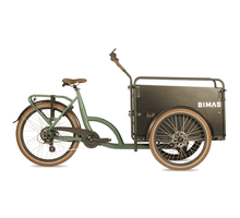 Bimas eCargo 3.3 Economy Elektrische Bakfiets 7 Speed British Racing Green Black