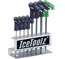 IceToolz inbussleutel Twinhead + kogelkop, 8 delig