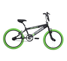 Royal Bugatti Tornado Freestyle BMX 20 inch Mat Zwart Groen