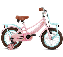 Supersuper Lola Meisjesfiets 14 inch Roze Turquoise