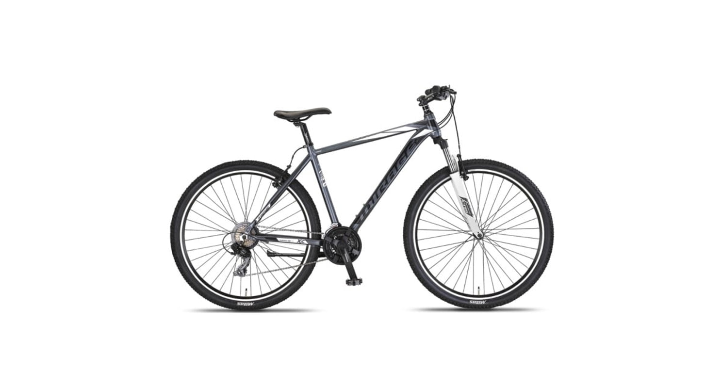 mountainbike mit v brakes Umit Mirage 27.5 inch MTB V-Brakes 50 cm Antraciet Wit
