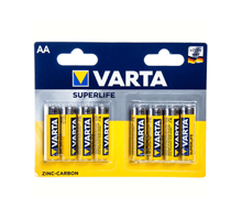 Varta AA Superlife Zinc-Carbon batterijen per 8