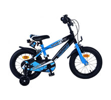 Volare Sportivo Kinderfiets Jongens 14 inch Blauw Zwart Twee Handremmen