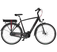 Vyber Ride E1 Elektrische Fiets Heren 28 inch 57 cm Night Black Red