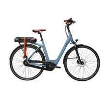Qwic Echo Daily S Elektrische Fiets Denim Blue / Light Brown