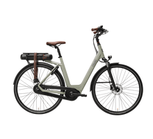 Qwic Echo Daily S Elektrische Fiets Khaki Green / Dark Brown