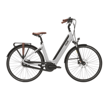 Qwic Inter Plus S Elektrische Fiets Chalk White / Dark Brown