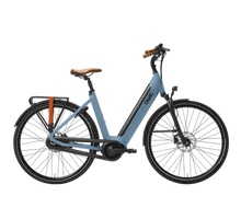 Qwic Inter Plus XL Elektrische Fiets Denim Blue / Light Brown