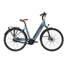 Qwic Inter Plus S Elektrische Fiets Denim Blue / Dark Brown