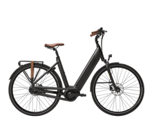 Qwic Inter Plus S Elektrische Fiets Jet Black / Dark Brown