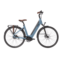 Qwic Inter Tour M Elektrische Fiets Denim Blue / Dark Brown