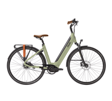 Qwic Inter Tour M Elektrische Fiets Khaki Green / Light Brown
